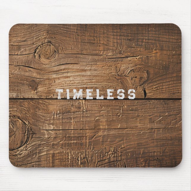 Wooden Plank Rustic Texture Mousepad (Front)
