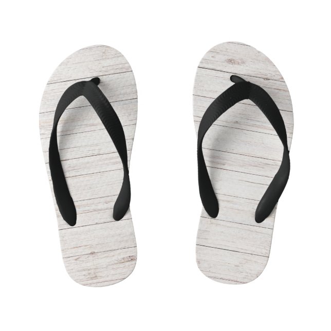 wooden planks kid's flip flops (Footbed)