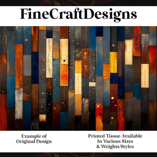 Wooden Planks With Metal Accents H5 Decoupage  Tissue Paper (Creator Uploaded)