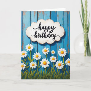 Wooden Plaque Birthday Card