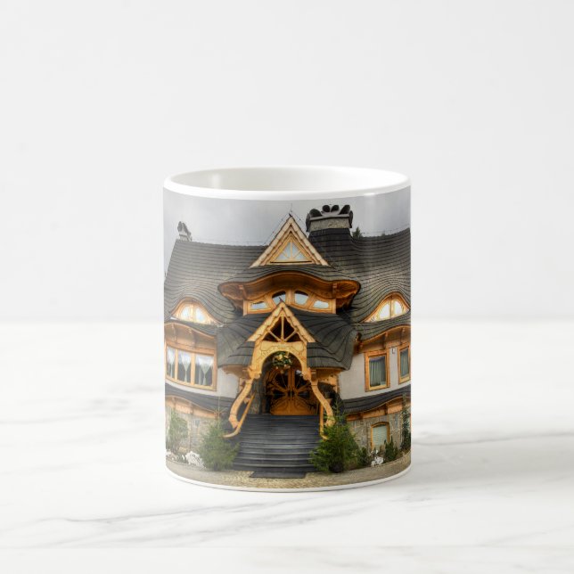 Wooden Polish House In Zakopane Coffee Mug (Center)