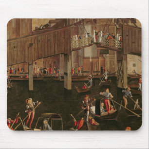 Wooden Rialto Bridge, from the Miracle of the Reli Mouse Mat