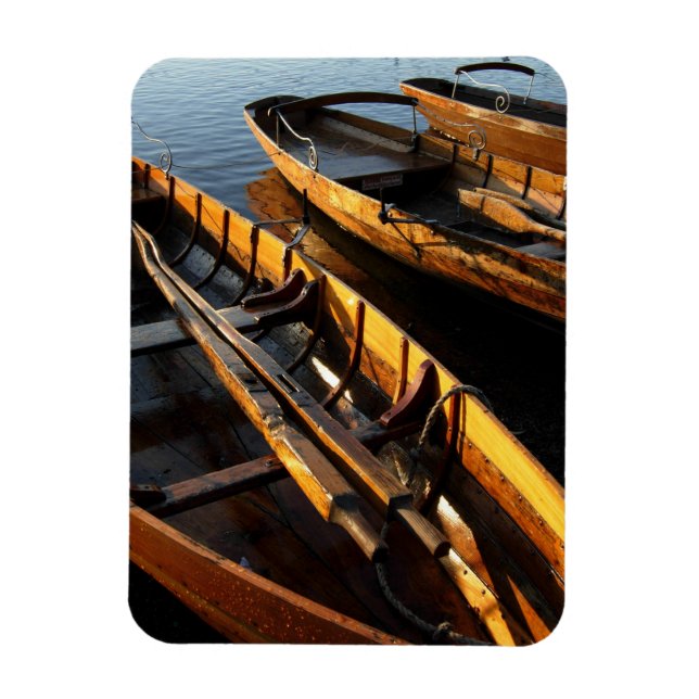 Wooden Row Boats - Derwentwater, Lake District  Magnet (Vertical)
