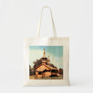 Wooden Russian Church Tote Bag