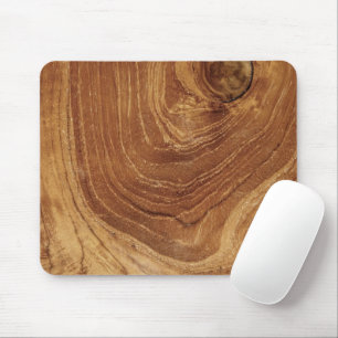 Wooden Rustic Teak Wood Texture Wood Grain Photo Mouse Mat