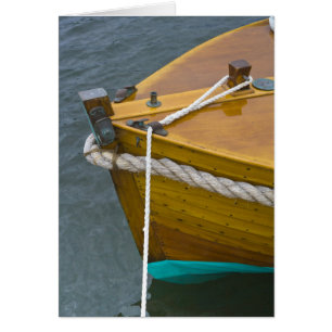 Wooden Sailboat In Water