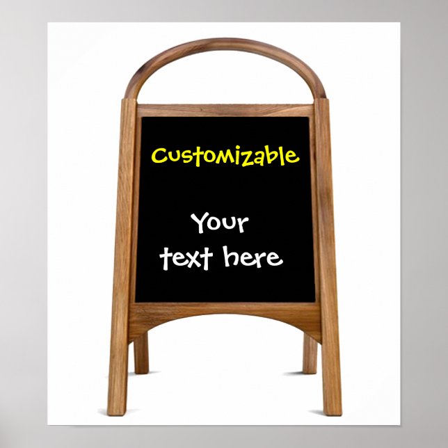 Wooden Sandwich Board Poster (Front)