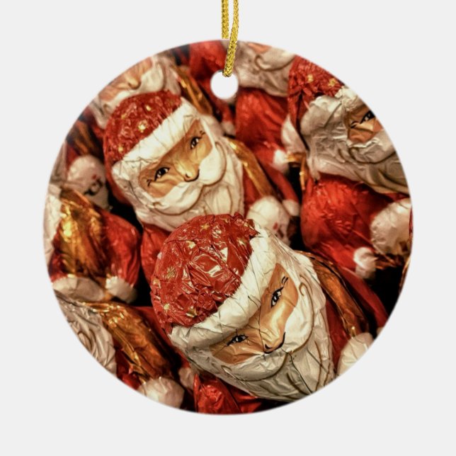 Wooden Santa Ornament (Front)