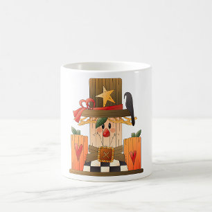 Wooden Scarecrow  Coffee Mug