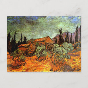 Wooden Sheds, a Van Gogh painting Postcard