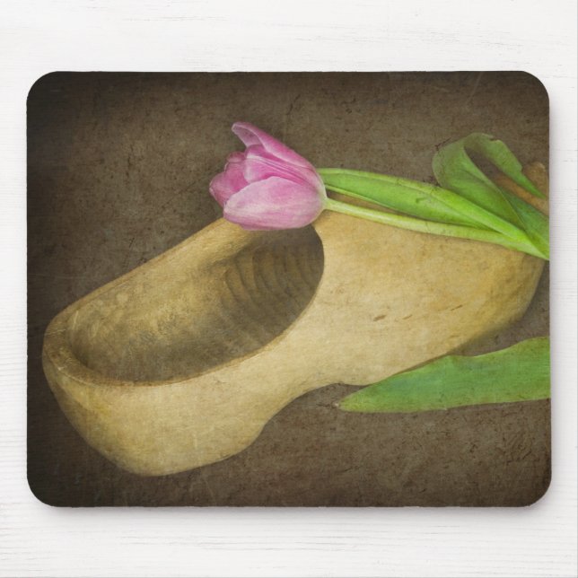Wooden Shoe Mouse Mat (Front)