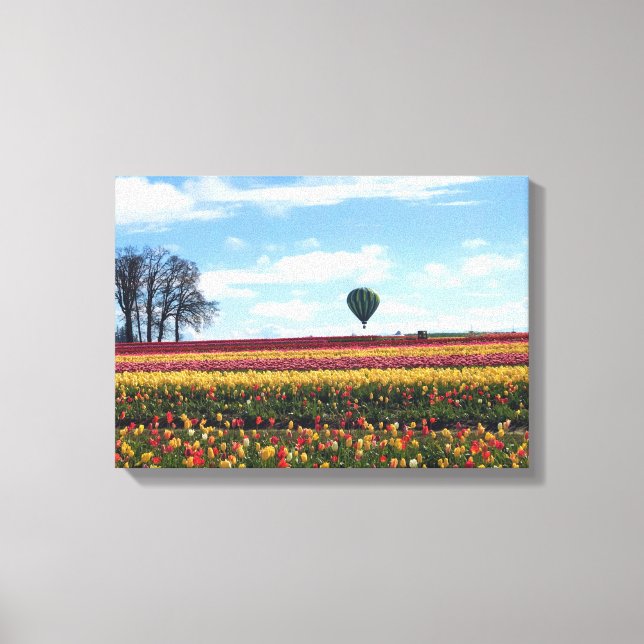 Wooden Shoe Tulip Farm, Woodburn, Oregon Canvas Print (Front)