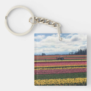 Wooden Shoe Tulip Farm, Woodburn, Oregon Key Ring