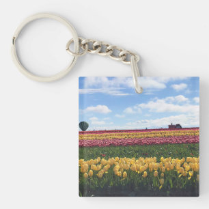 Wooden Shoe Tulip Farm, Woodburn, Oregon Key Ring