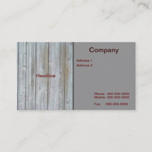 Wooden Siding Business Card