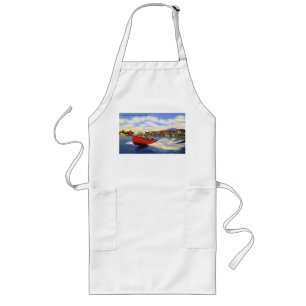 Wooden Speed Boat on Lake Coeur d'Alene, Idaho Long Apron