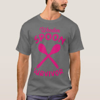 Wooden Spoon Survivor Distressed Deep Pink Text