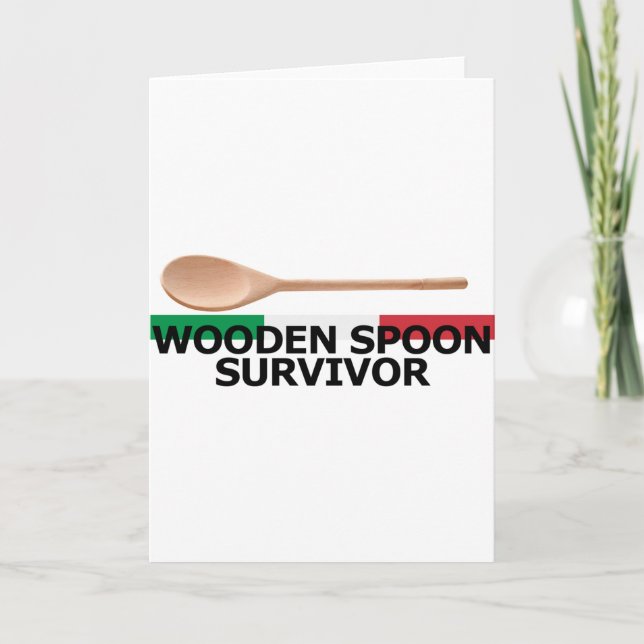 Wooden Spoon Survivor Holiday Card (Front)
