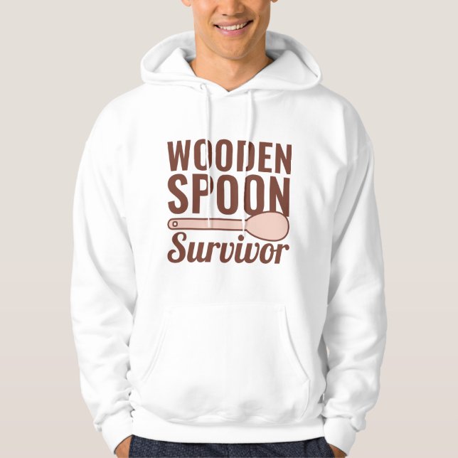 Wooden Spoon Survivor Hoodie (Front)