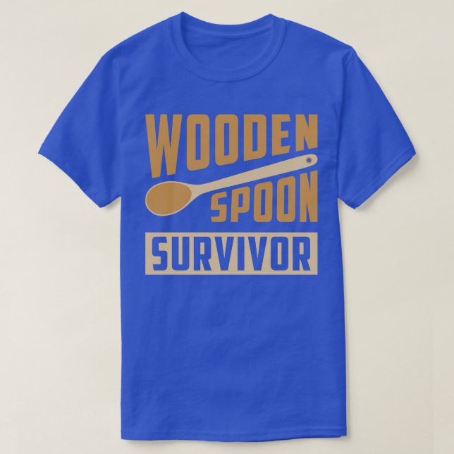 Wooden Spoon Survivor Hoodie T-Shirt (Design Front)