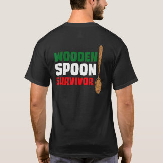Wooden Spoon Survivor  Italian Flag T-Shirt