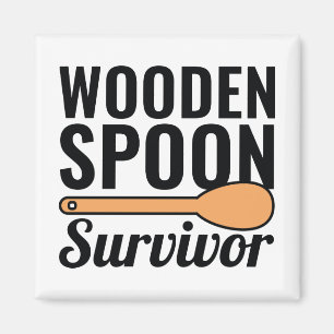 Wooden Spoon Survivor Magnet