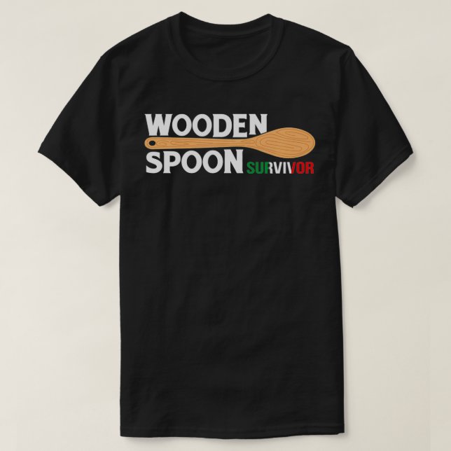 Wooden Spoon Survivor Mother Discipline Tools  T-Shirt (Design Front)