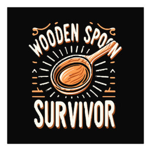 Wooden spoon Survivor Photo Print