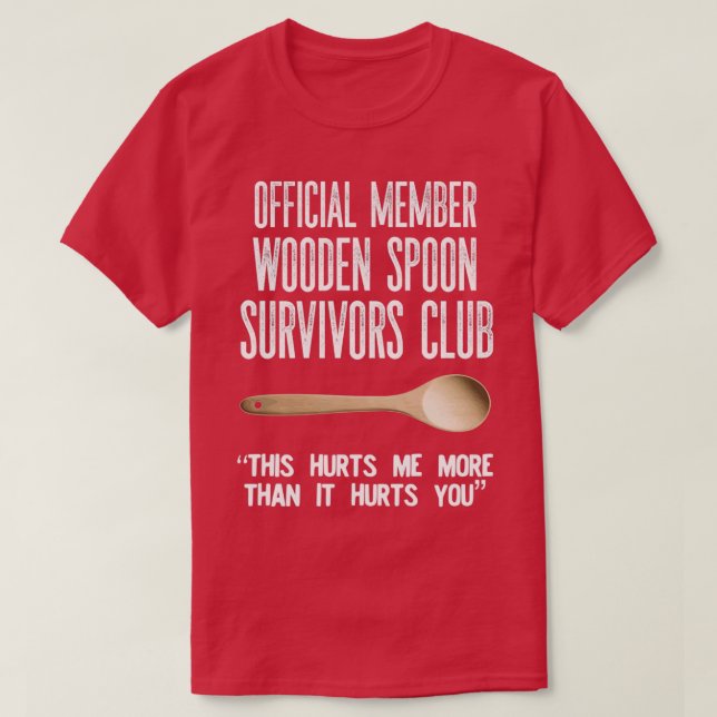 Wooden Spoon Survivors Club  T-Shirt (Design Front)