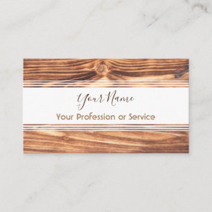 Wooden stripes for interior design and carpentry! business card