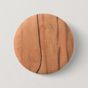Wooden texture 6 cm round badge