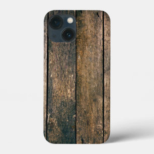 Wooden texture iPhone 13 mini case