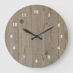 Wooden Texture Clock