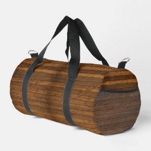 Wooden Texture Duffle Bag