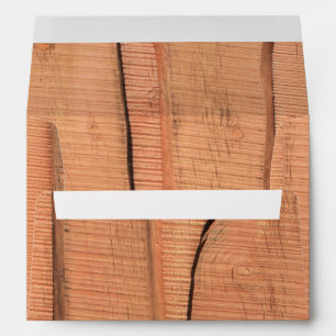 Wooden texture envelope