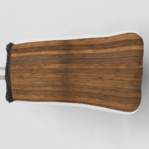 Wooden Texture Golf Head Cover