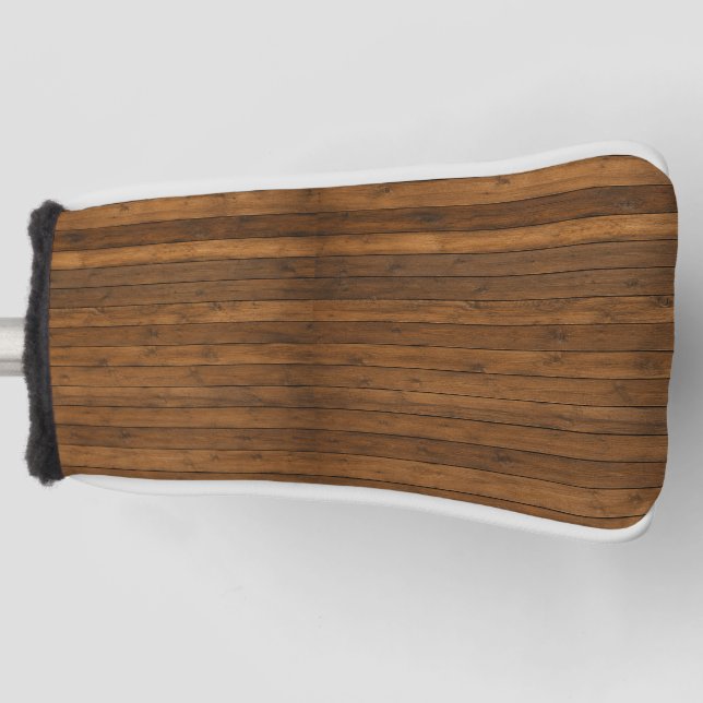 Wooden Texture Golf Head Cover (Front)