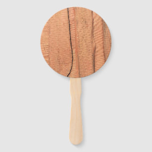 Wooden texture hand fan