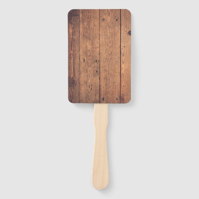 Wooden texture hand fan (Front)