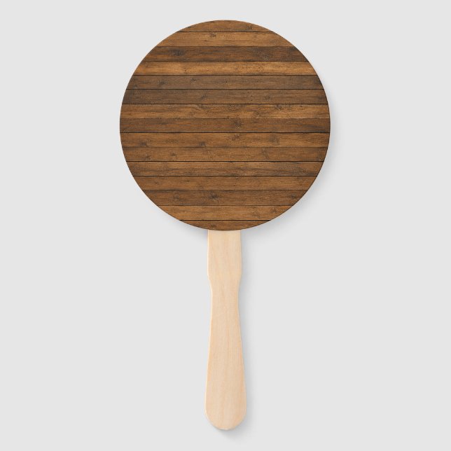 Wooden Texture Hand Fan (Front)