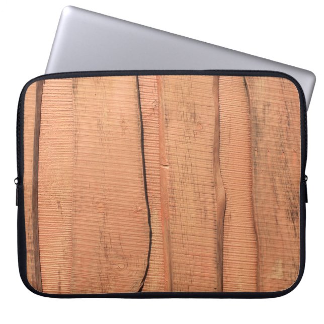 Wooden texture laptop sleeve (Front)