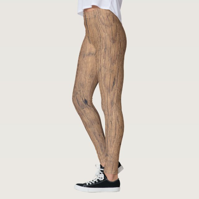 Wooden texture leggings (Left)