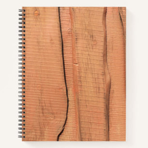 Wooden texture notebook