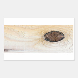 Wooden texture rectangular sticker
