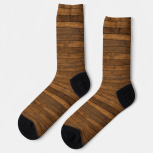 Wooden Texture Socks