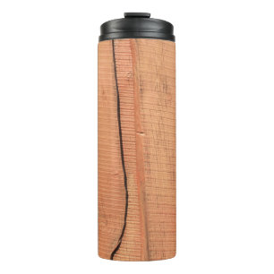 Wooden texture thermal tumbler