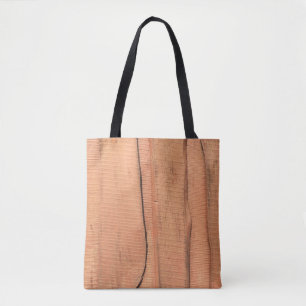Wooden texture tote bag