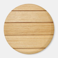 Wooden Tiles Large Round Magnet