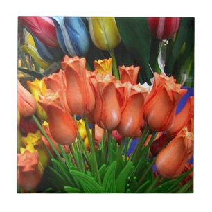 Wooden tulips from Amsterdam Tile