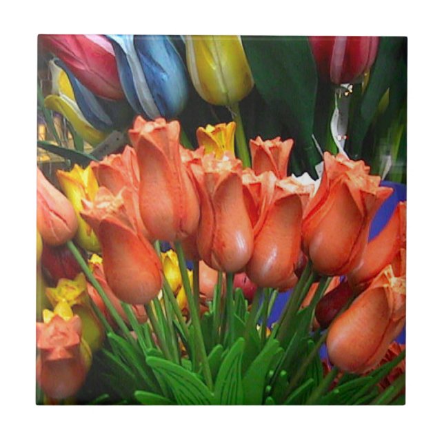 Wooden tulips from Amsterdam Tile (Front)